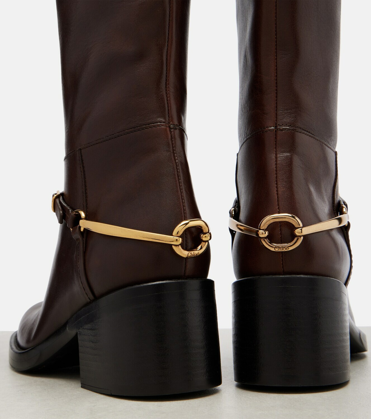 Chloé Dakota 60 leather knee-high boots