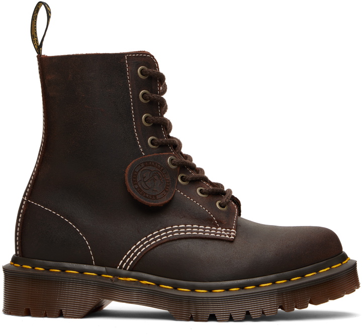 Photo: Dr. Martens Brown 1460 'Made In England' Wax Commander Boots