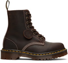 Dr. Martens Brown 1460 'Made In England' Wax Commander Boots