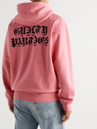 Wacko Maria - Logo-Print Cotton-Jersey Hoodie - Pink