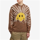 MARKET Men's Smiley Sunrise Crew Sweater in Acorn