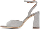 Staud Silver Solange Heeled Sandals