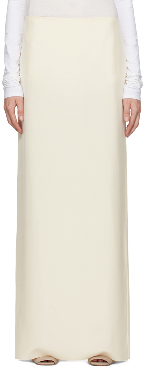 COLLEEN ALLEN SSENSE Exclusive Beige Straight Maxi Skirt