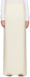 COLLEEN ALLEN SSENSE Exclusive Beige Straight Maxi Skirt