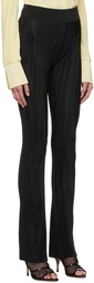 Atlein Black Polyester Trousers