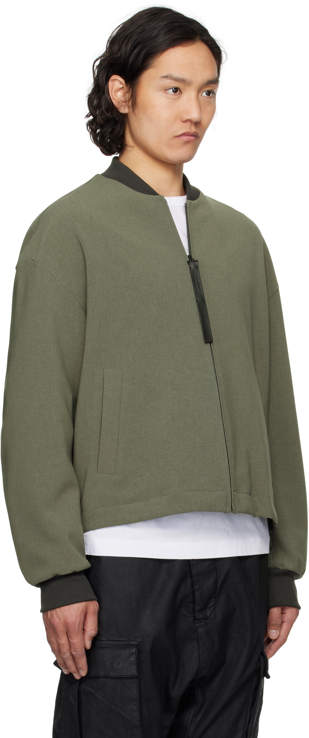 N.Hoolywood Khaki Blouson Bomber Jacket