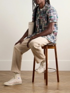 Alex Mill - Convertible-Collar Patchwork Checked Cotton-Madras Shirt - Multi
