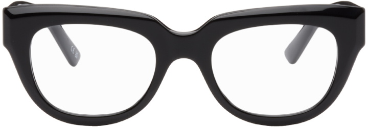 Photo: Balenciaga Black Rectangular Glasses