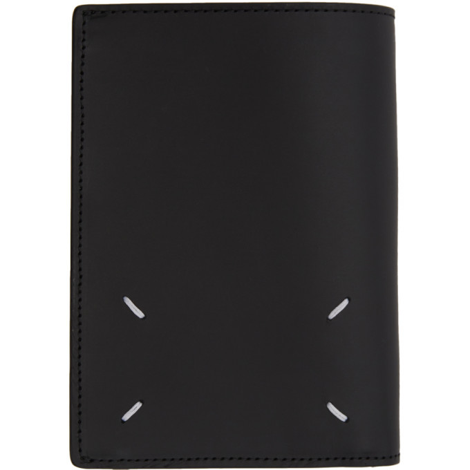 Photo: Maison Margiela Black Integrated Zip Pouch Bifold Wallet