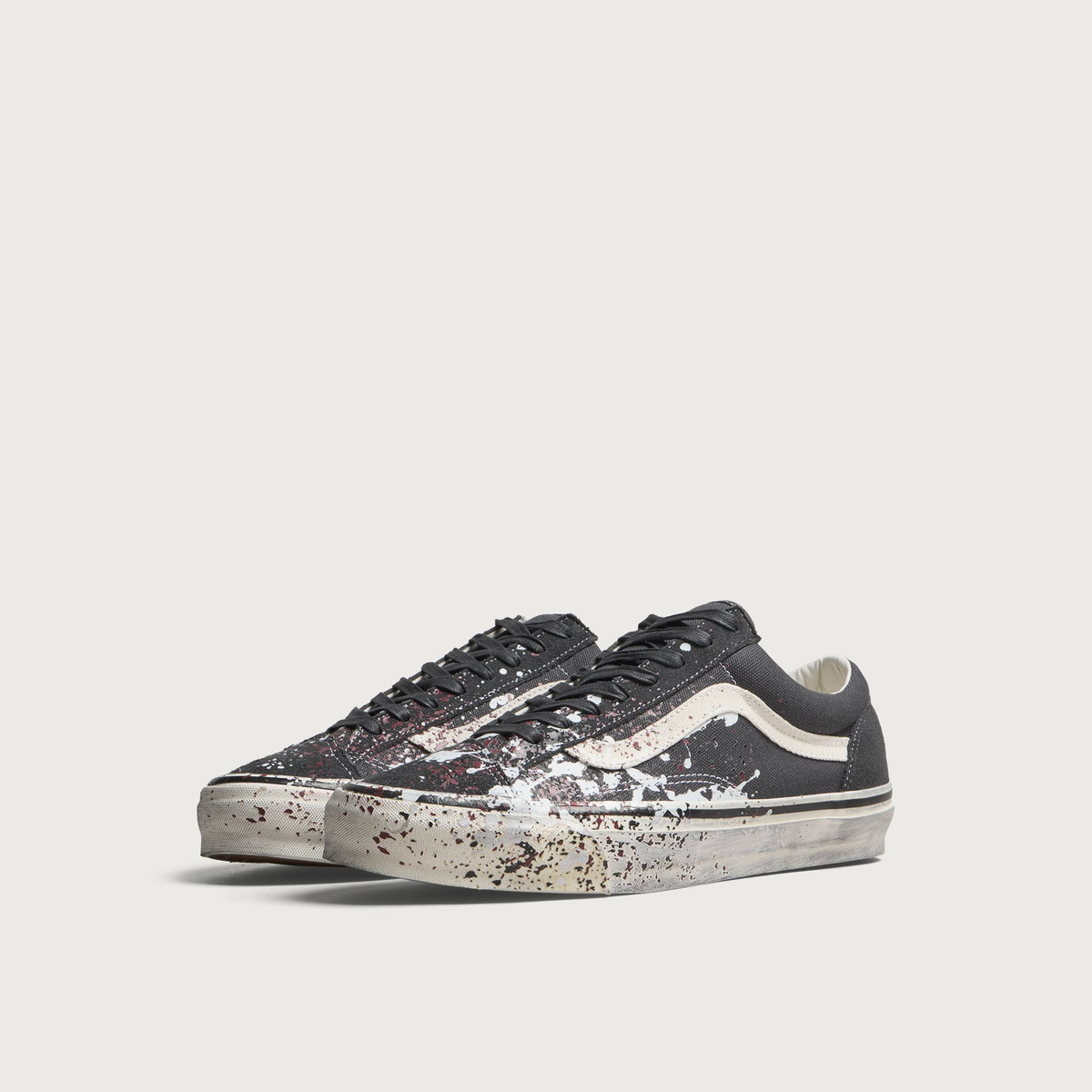 Vans LX Old Skool 36 Sneaker in Paint Splatter Charcoal Gray