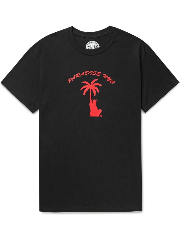 Photo: PARADISE - Liberty Palm Printed Cotton-Jersey T-shirt - Black