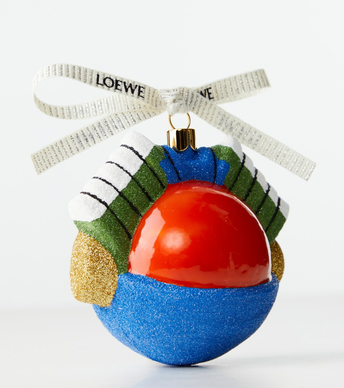Loewe x Louis Wain Knight Cat glitter glass ornament