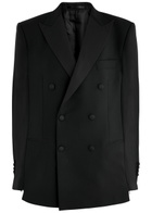 Bettter Fran Cape-effect Wool-blend Blazer Black