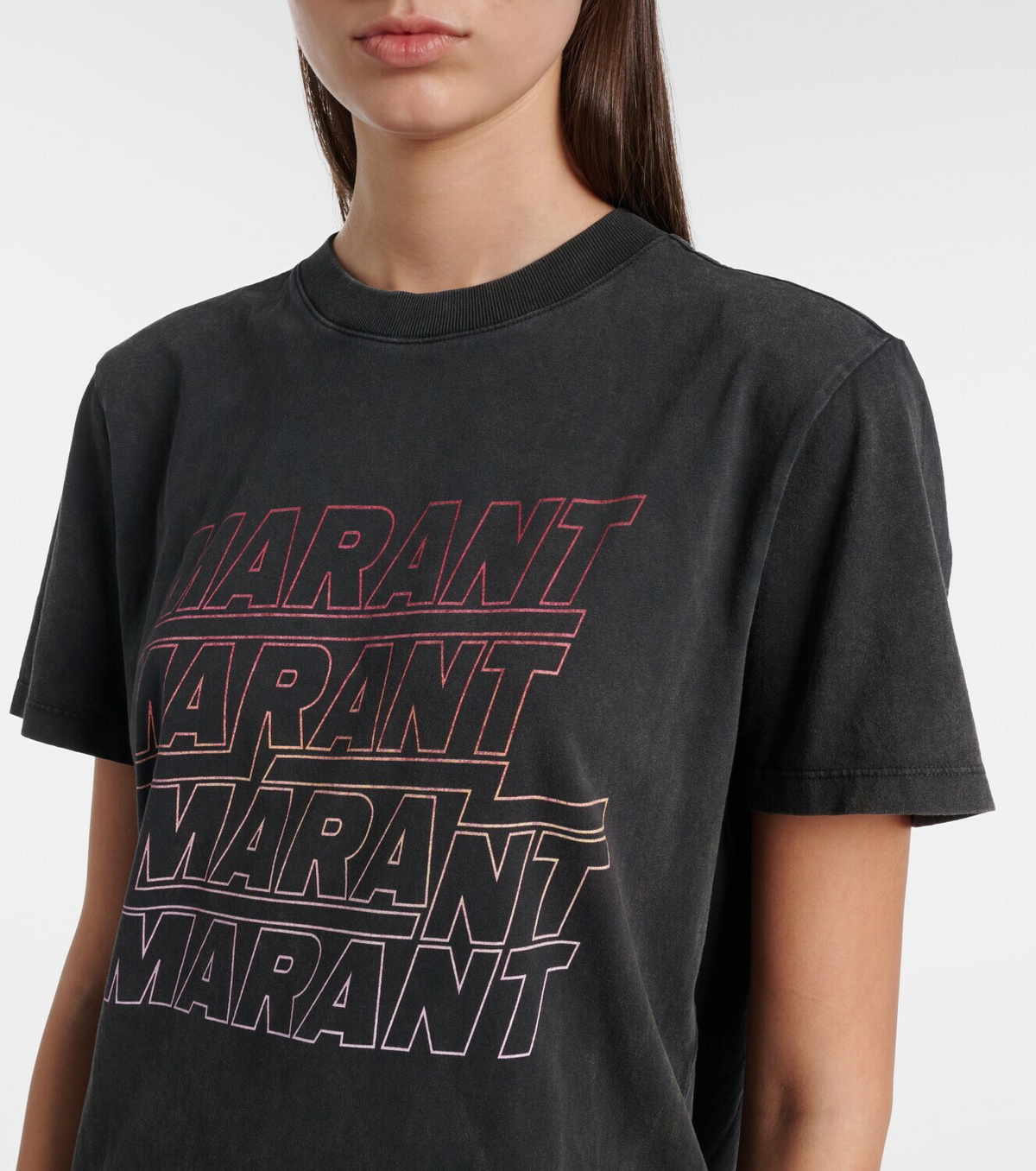 Marant Etoile Zoeline printed cotton jersey T-shirt