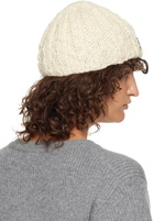 Chloé Off-White Extra Fine Wool & Silk Beanie