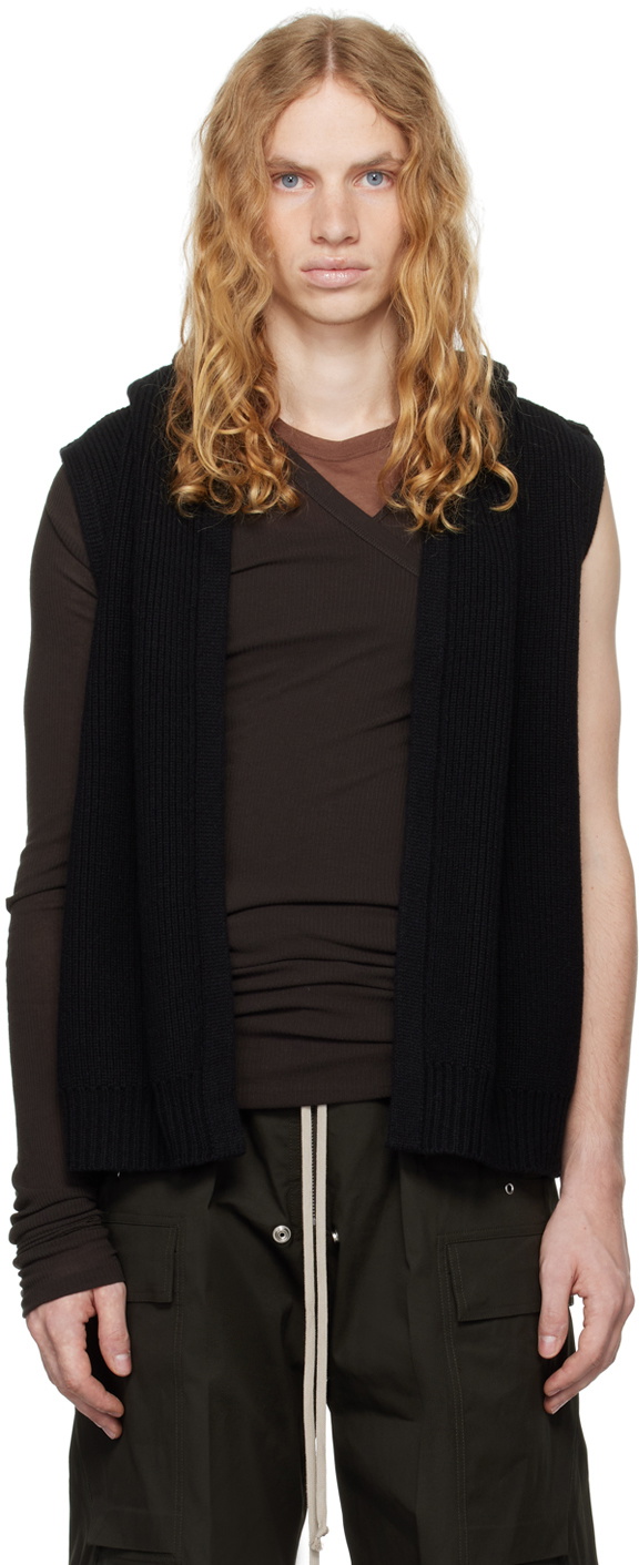 Rick Owens Black Porterville Liner Vest Rick Owens Rick Owens Black Porterville Liner Vest Rick Owens