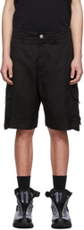 Stone Island Shadow Project Black Cotton Shorts