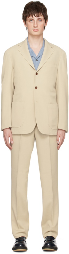Photo: Ring Jacket Beige Rib Suit