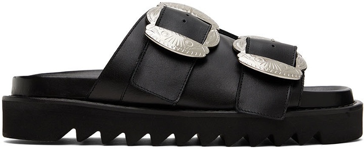 Photo: Toga Virilis Black Leather Sandals