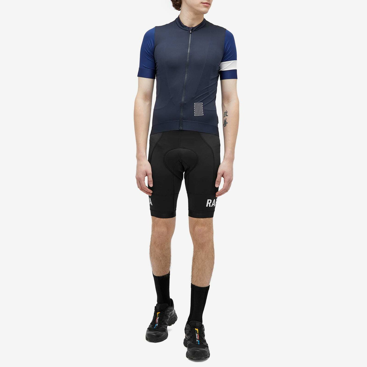 Rapha Men's Pro Team Training Bib Shorts in Black/White Rapha