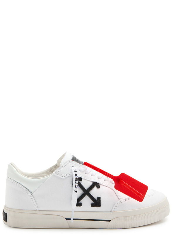 Photo: Off-white Vulcanized Logo Canvas Sneakers