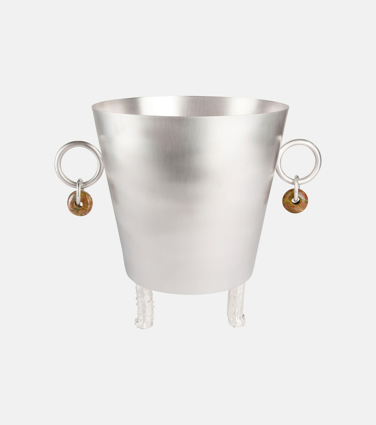 Natalia Criado Embellished silver-plated ice bucket