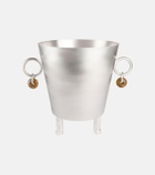 Natalia Criado Embellished silver-plated ice bucket
