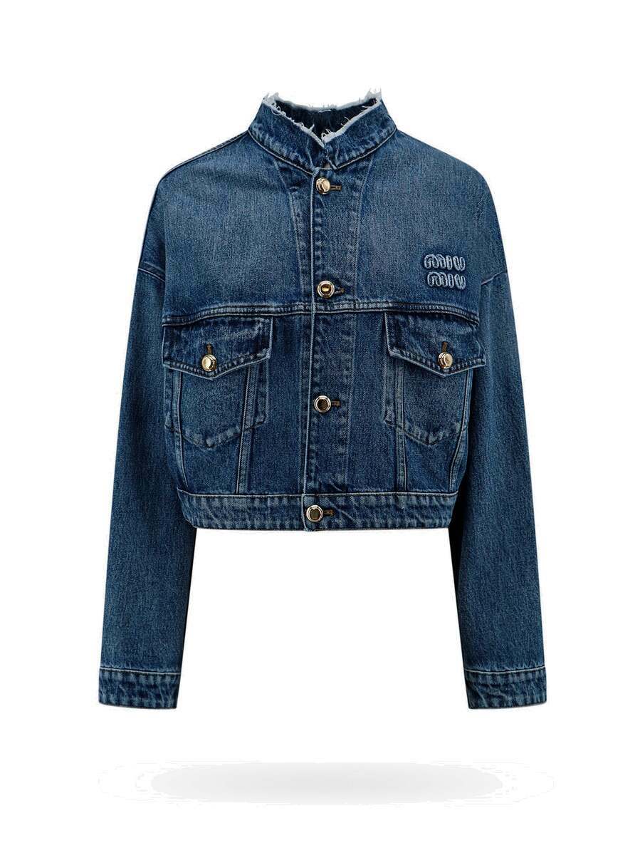 Miu Miu Jacket Black Womens Miu Miu