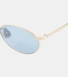 Brunello Cucinelli Timeless Reflections round sunglasses