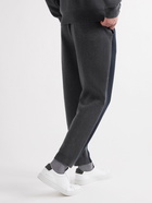 Theory - Alcos Tapered Colour-Block Wool and Cashmere-Blend Sweatpants - Blue