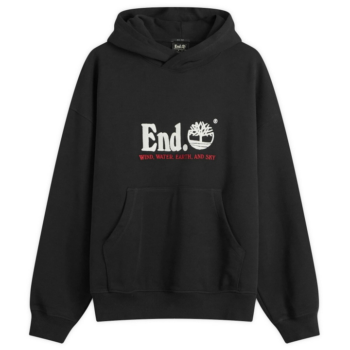 Photo: END. x Timberland Logo Hoodie in Black