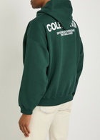 Cole Buxton Sportswear Hooded Printed Cotton Sweatshirt Green