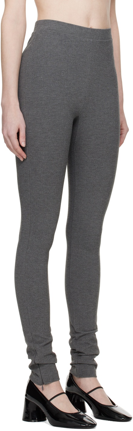 Gray Zip Leggings by TOTEME on Sale