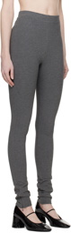 Totême Gray Zip Leggings