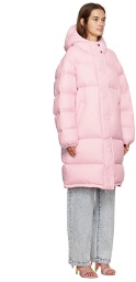 MSGM Pink Oversized Puffer Coat