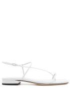 STUDIO AMELIA 10mm Cross Front Leather Flats