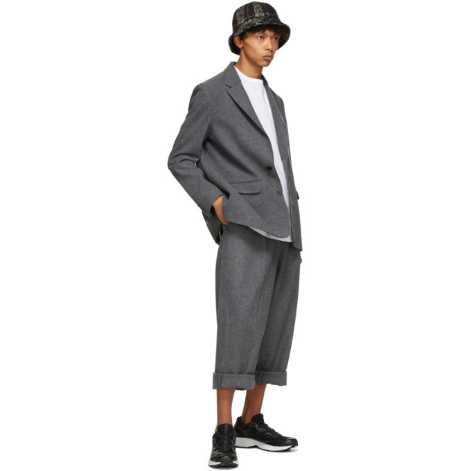 Fumito Ganryu Grey Bulky Jacket Fumito Ganryu
