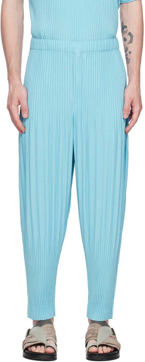 Homme Plissé Issey Miyake Blue Color Pleats Trousers Homme Plisse Issey ...