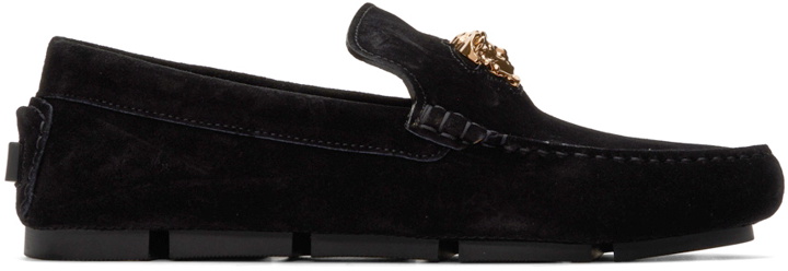Photo: Versace Black 'La Medusa' Loafers