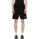 Casablanca Black Towelling Shorts