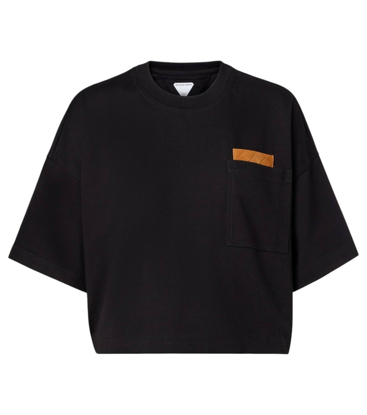 Photo: Bottega Veneta Cropped cotton jersey T-shirt
