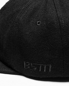 Bstn Brand Logo Wool Cap Black - Mens - Caps