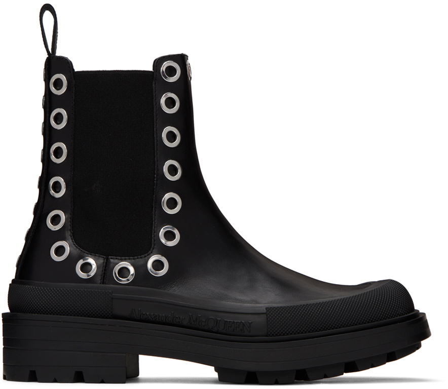 Alexander McQueen Black Boxcar Chelsea Boots Alexander McQueen