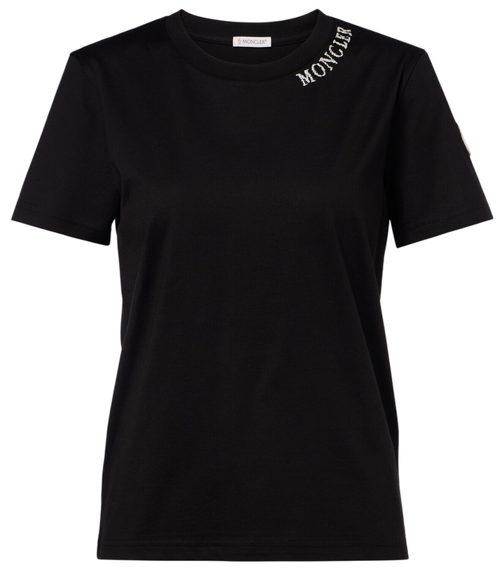 Photo: Moncler Logo cotton jersey T-shirt