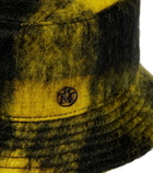 Maison Michel - Jason checked mohair-blend bucket hat