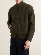 Purdey - Orkney Ribbed-Knit Wool Zip-Up Cardigan - Green