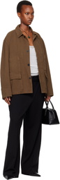 LE17SEPTEMBRE Brown Field Denim Jacket