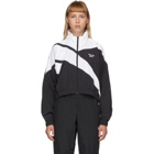 Reebok Classics Black and White Cropped Vector Track Jacket