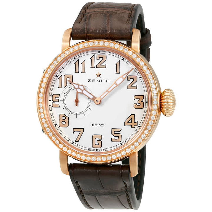 Photo: Zenith Pilot 18Kt Rose Gold Automatic White Dial Ladies Watch 22.1930.681/31.C725