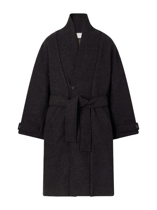 Photo: A Kind Of Guise - Jaca Shawl-Collar Belted Virgin Wool-Felt Coat - Brown